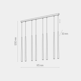 Подвесной светильник TK Lighting 6423 Piano Gold