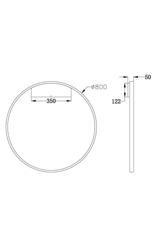Настенный светильник Maytoni Rim MOD058WL-L50BS4K