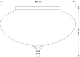 Потолочная люстра KUTEK DECOR KLOSZ DEC-PLM-3(N)