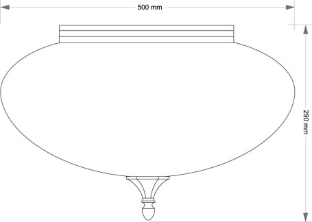 Потолочная люстра KUTEK DECOR KLOSZ DEC-PLM-3(N)