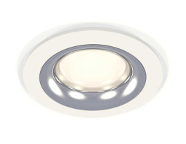 Комплект встраиваемого светильника Ambrella light Techno Spot XC7621003 SWH/PSL белый песок/серебро полированное (C7621, N7012)