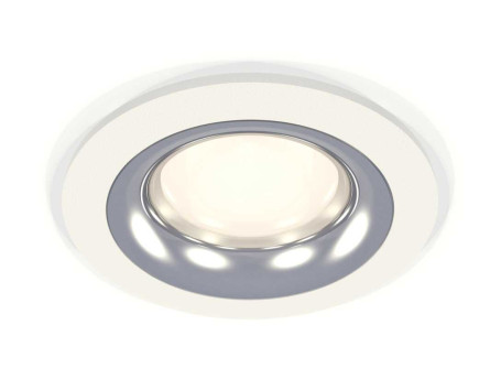 Комплект встраиваемого светильника Ambrella light Techno Spot XC7621003 SWH/PSL белый песок/серебро полированное (C7621, N7012)