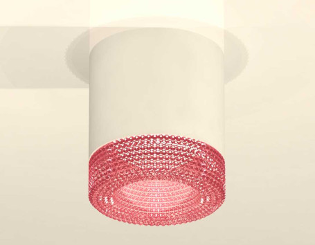 Комплект накладного светильника Ambrella light Techno Spot XS7401022 SWH/PI белый песок/розовый (C7401, N7193)