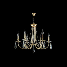 Подвесная люстра Crystal Lux Victoria SP6 Gold/Amber
