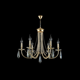 Подвесная люстра Crystal Lux Victoria SP6 Gold/Amber