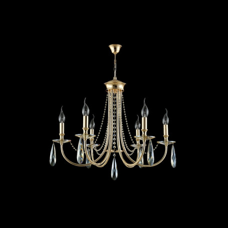Подвесная люстра Crystal Lux Victoria SP6 Gold/Amber