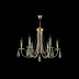 Подвесная люстра Crystal Lux Victoria SP6 Gold/Amber