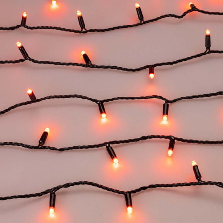 Уличная светодиодная гирлянда Ardecoled нить 230V разноцветная ARD-String-Classic-10000-Black-100Led-Live RGB-DMX 031742