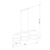 Подвесная люстра TK Lighting 6694 Paglia