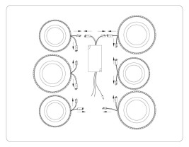 Потолочная светодиодная люстра Ambrella light Acrylica Original FA8872