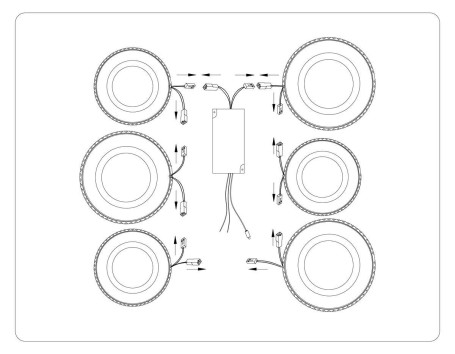 Потолочная светодиодная люстра Ambrella light Acrylica Original FA8872