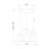 Подвесная люстра TK Lighting 3175 Marco Brown