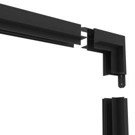 Коннектор L-образный стена-потолок Denkirs Smart Hide TR2118-BK