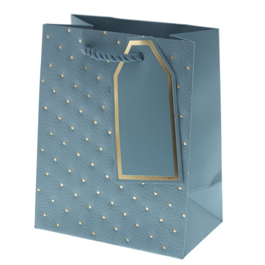 Пакет подарочный XS (бумага 210г/м2, блок 12шт), L12 W7 H15 см, 4в.