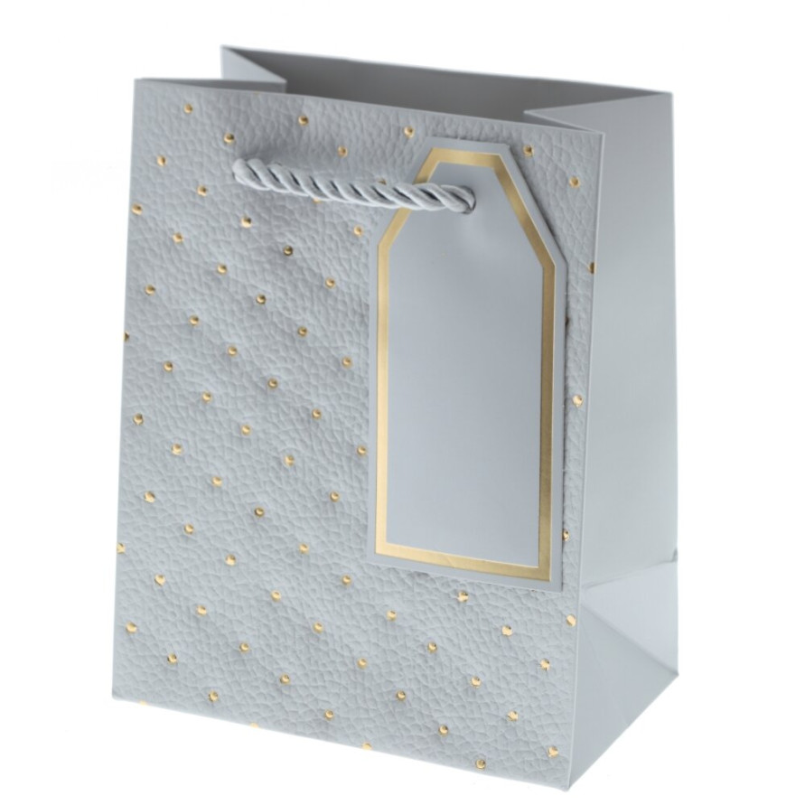 Пакет подарочный XS (бумага 210г/м2, блок 12шт), L12 W7 H15 см, 4в.