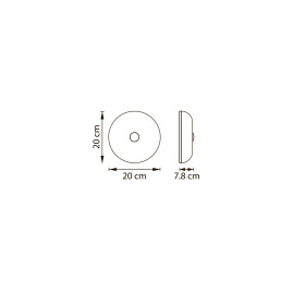 Светильник настенно-потолочный (Бра) 10W 3000K хром Catania Lightstar 689614
