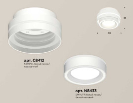 Комплект накладного светильника Ambrella light Techno Spot XS (C8412, N8433) XS8412003