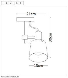 Спот Lucide Quinny 74107/01/30