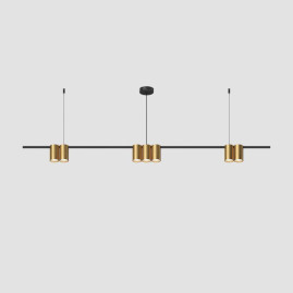 Подвесная люстра Denkirs Orbit DK4063-BK+SG