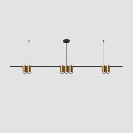 Подвесная люстра Denkirs Orbit DK4063-BK+SG