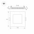 Встраиваемый светодиодный светильник Arlight DL-172x172M-15W White 020131