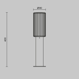 Ландшафтный светильник Maytoni Outdoor O502FL-01B