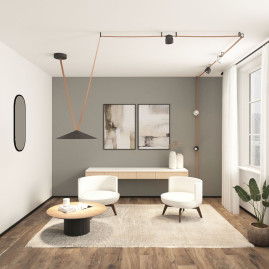 Трековый светильник Denkirs Belty Flow DK5668-BK