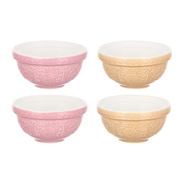 Набор чаш In The Forest, 12 см, 4 шт, коричневый, розовый