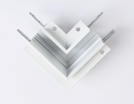 Коннектор L-образный для встраиваемого шинопровода Ambrella light Track System Magnetic GL3352