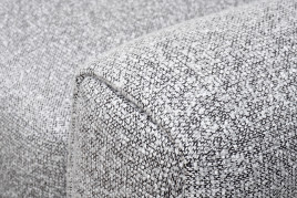 Диван Turin трехместный с канапе раскладной черно-серый