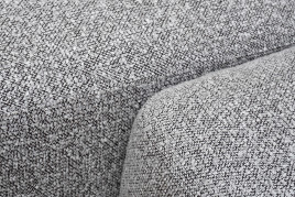 Диван Turin трехместный с канапе раскладной черно-серый