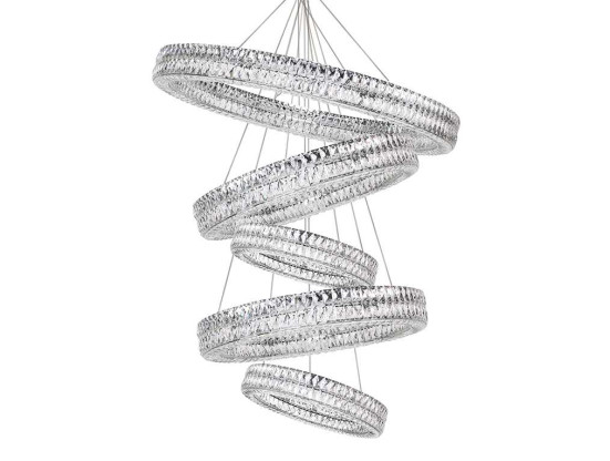 Вертикальная композиция Newport 8550 из пяти колец хром №172 S8550_172CH