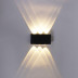 Уличный настенный светодиодный светильник Reluce 86833-9.2-006KT LED6*1W BK