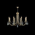 Подвесная люстра Crystal Lux Victoria SP8 Gold/Amber