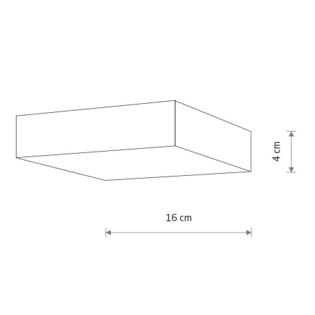 Потолочный cветильник Nowodvorski Lid Square Led White 10430