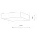 Потолочный cветильник Nowodvorski Lid Square Led White 10430