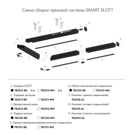 Экран для шинопровода Denkirs Smart Base TR2010-WH