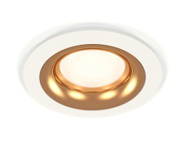 Комплект встраиваемого светильника Ambrella light Techno Spot XC7621005 SWH/PYG белый песок/золото желтое полированное (C7621, N7014)