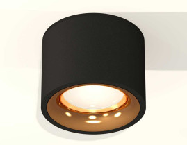 Комплект накладного светильника Ambrella light Techno Spot XS7511024 SBK/PYG черный песок/золото желтое полированное (C7511, N7014)