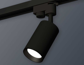 Комплект трекового однофазного светильника Ambrella light SBK/PBK черный песок/черный полированный XT6323003 (A2521, C6323, N6103)