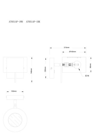 Спот Arte Lamp Sebastian A7051AP-1WH