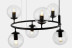 Подвесная люстра Lumina Deco Ceredo LDP 6034-6 RND BK