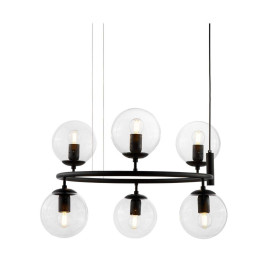 Подвесная люстра Lumina Deco Ceredo LDP 6034-6 RND BK