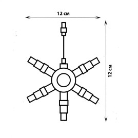 Соединитель для гирлянд Uniel UTC-F90 Y6 BLACK UL-00013230