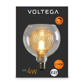 Лампа светодиодная филаментная Voltega 271 E27 4W 2700K желтая 8546