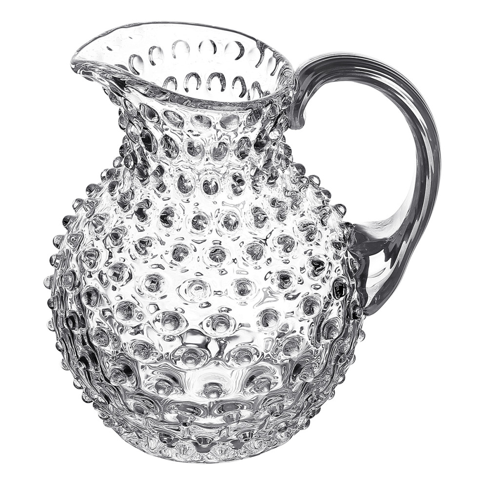 Кувшин 750мл.&quot;Kvetna Полка Дот 16200&quot; прозрачный, платиновый