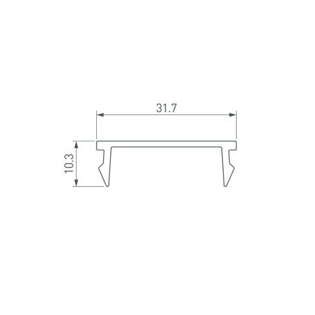 Рассеиватель Arlight Line-S-W32-3000 Opal 042904