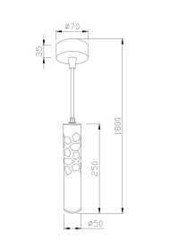 Подвесной светодиодный светильник Maytoni Technical Torre P037PL-L11B4K