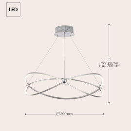 Подвесной светодиодный светильник Maytoni Weave MOD062PL-L56CH3K