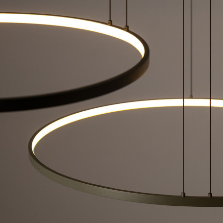 Подвесная люстра Nowodvorski Circolo Led M Silk Oliv E 11398